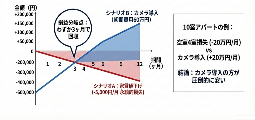 防犯カメラは投資