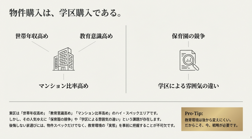 物件購入は、学区購入