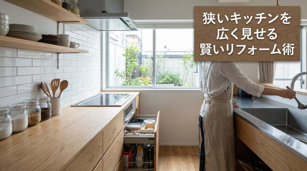 狭いキッチンを広く見せる！名古屋市東区の賢いリフォーム術