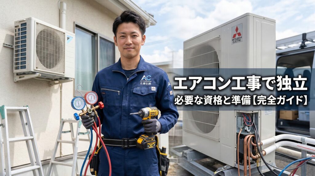 エアコン工事で独立するために必要な資格と準備まとめ