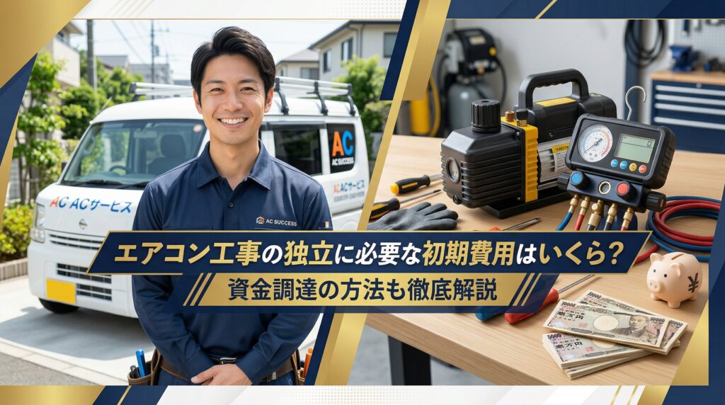 エアコン工事の独立に必要な初期費用はいくら？資金調達の方法も解説