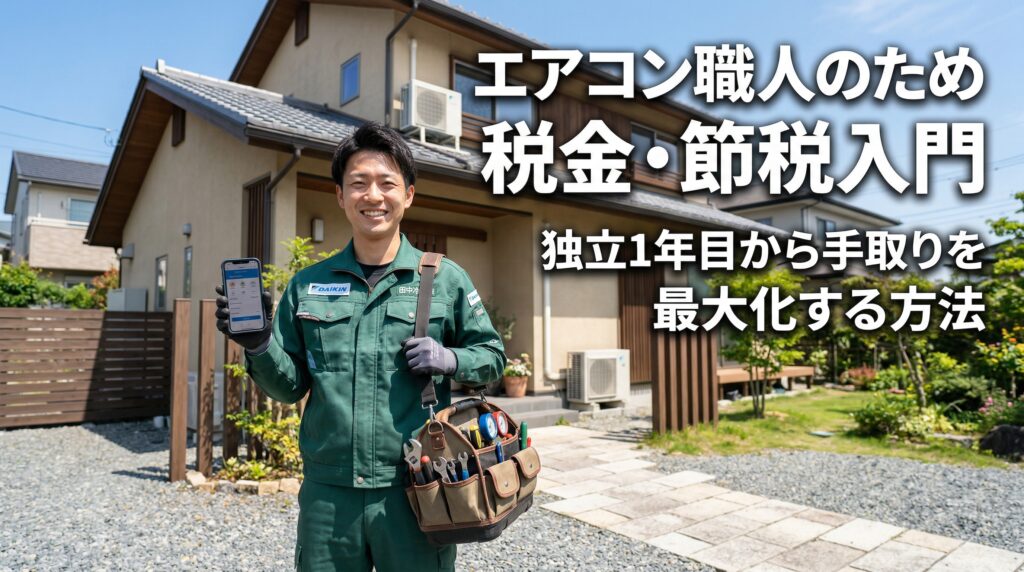エアコン職人のための税金・節税入門｜独立1年目から手取りを最大化する方法