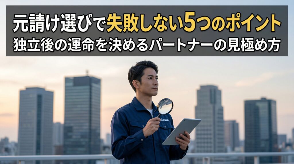 エアコン工事の元請け選びで失敗しない5つのポイント