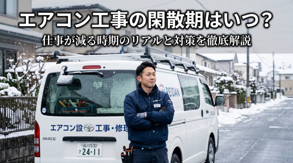 エアコン工事の閑散期はいつ？仕事が減る時期と対策を徹底解説