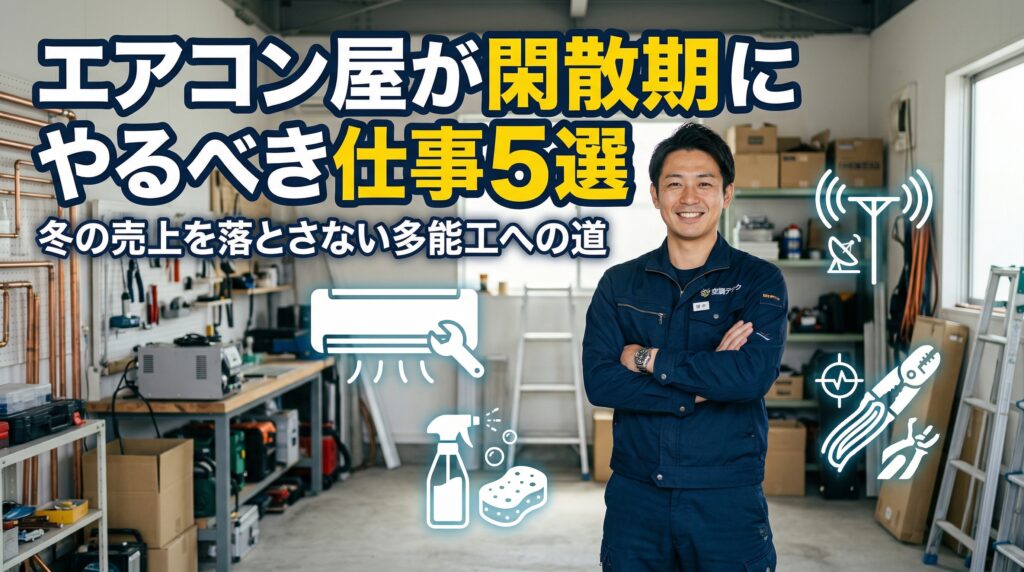 エアコン屋が閑散期にやるべき仕事5選｜売上を落とさない方法