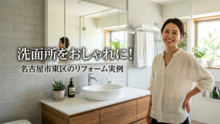 洗面所をおしゃれに！名古屋市東区の洗面台リフォーム実例