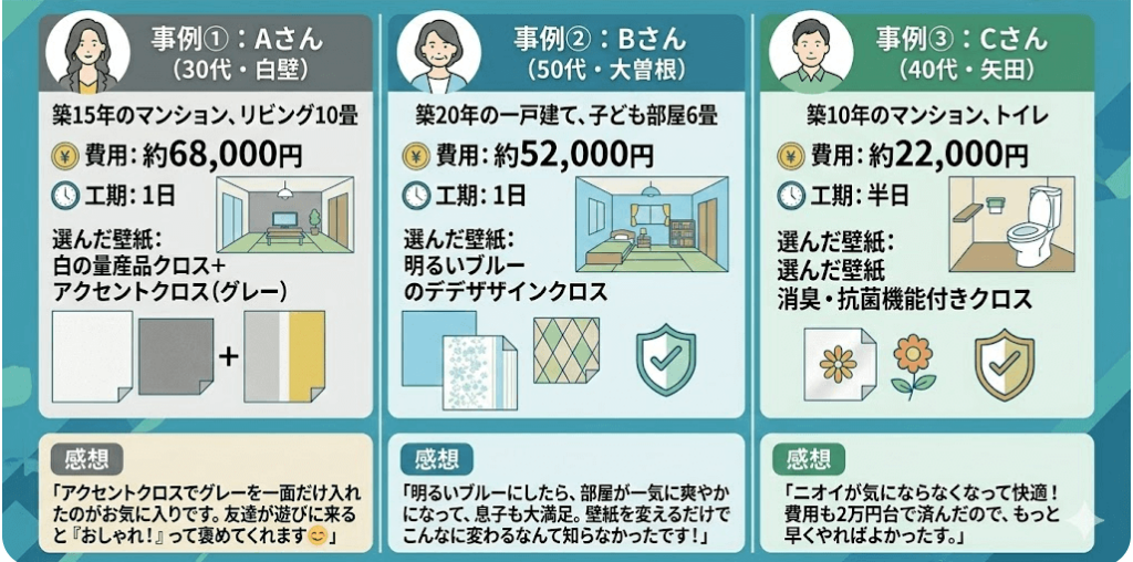 名古屋市東区の壁紙張り替え施工事例