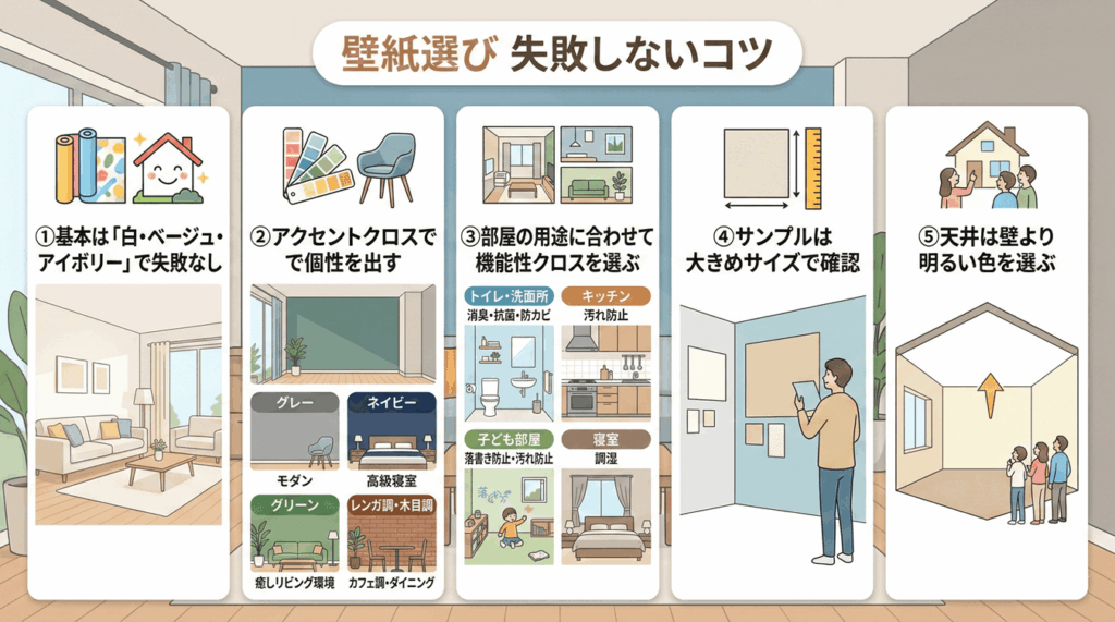 失敗しない！壁紙の色・デザインの選び方