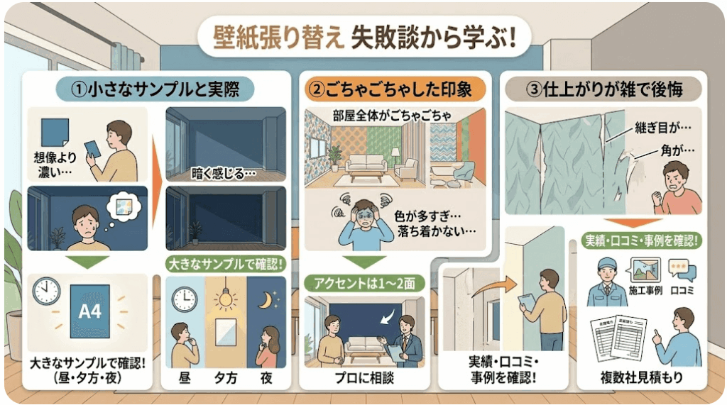 【失敗談】壁紙張り替えで後悔しないために
