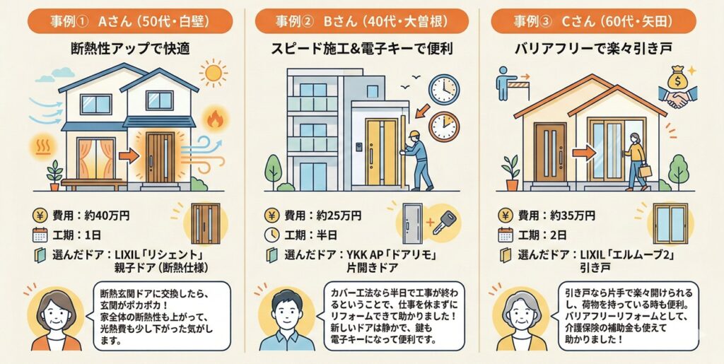 玄関ドア交換の施工事例（名古屋市東区）