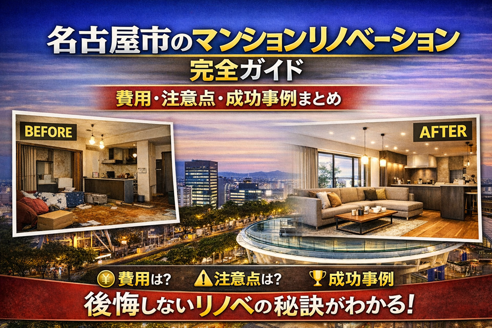 名古屋市のマンションリノベーション完全ガイド｜費用・注意点・成功事例まとめ