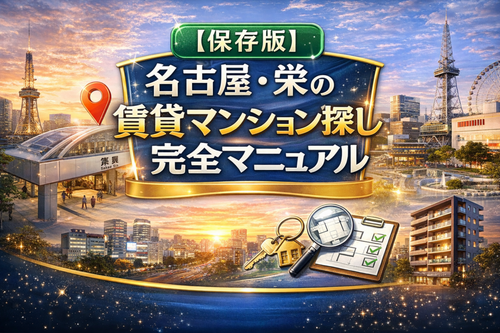 【保存版】名古屋・栄の賃貸マンション探し完全マニュアル