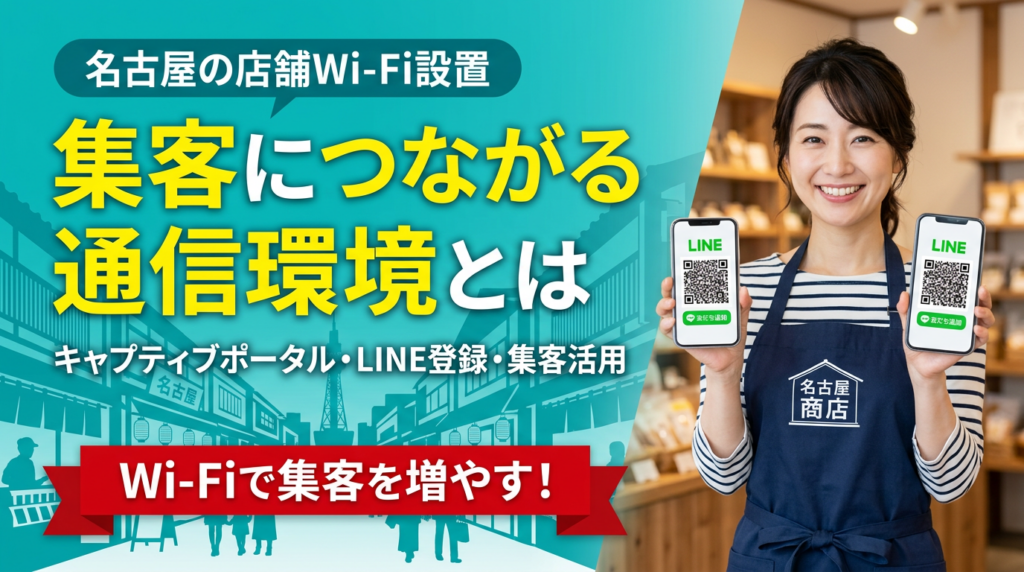 名古屋の店舗Wi-Fi設置ガイド｜集客につながる通信環境とは