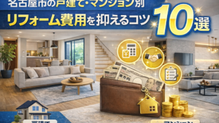 名古屋市の戸建て・マンション別リフォーム費用を抑えるコツ10選