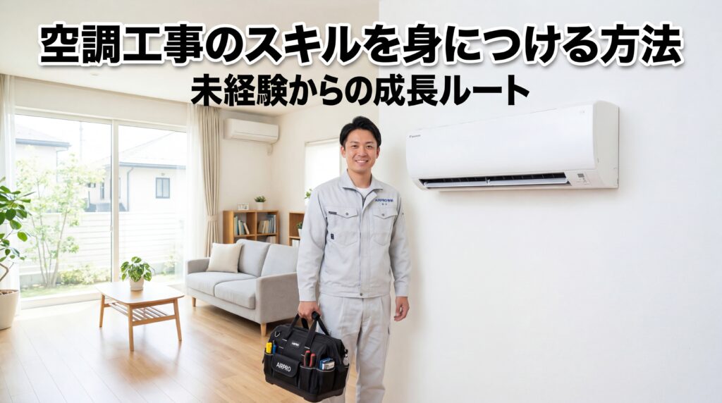 空調工事のスキルを身につける方法｜未経験からの成長ルート
