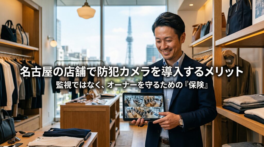 名古屋の店舗で防犯カメラを導入するメリット