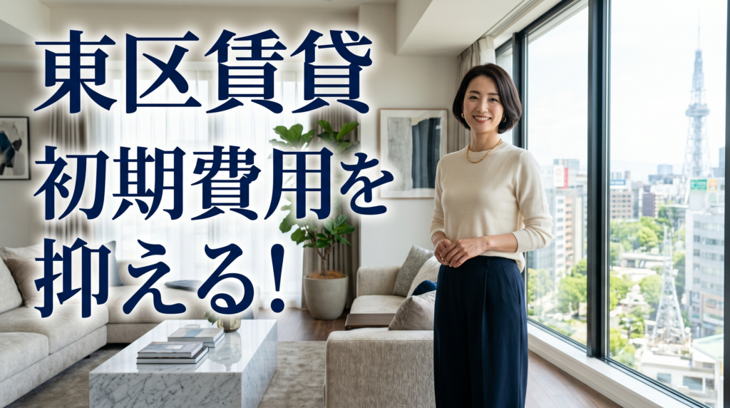 名古屋市東区の賃貸/部屋探しで初期費用を抑える具体的な方法