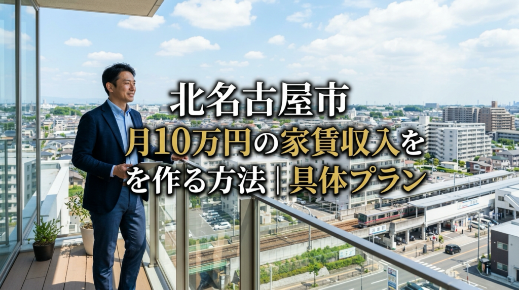 北名古屋市 月10万円の家賃収入を作る方法｜具体プラン
