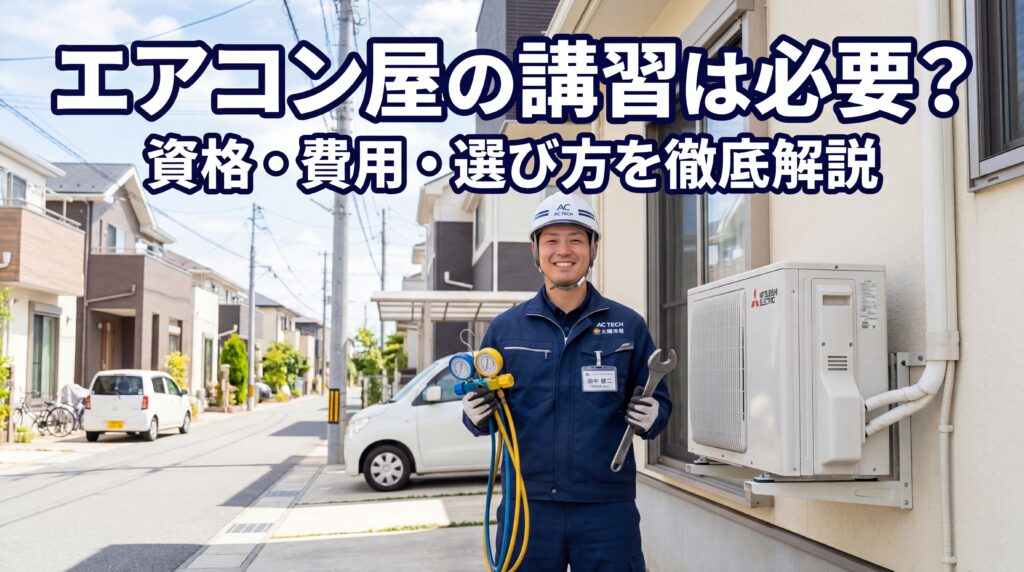 エアコン屋の講習は必要？資格・費用・選び方を徹底解説