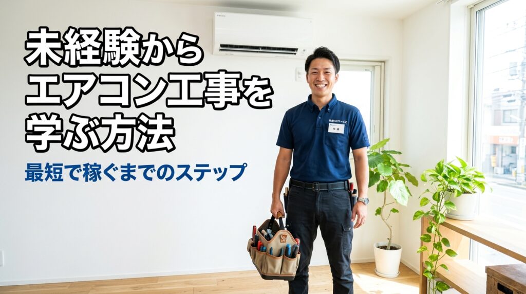 未経験からエアコン工事を学ぶ方法｜最短で稼ぐまでのステップ