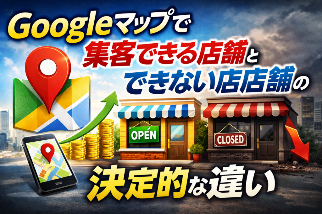Googleマップで選ばれる店舗と埋もれる店舗の決定的な違い