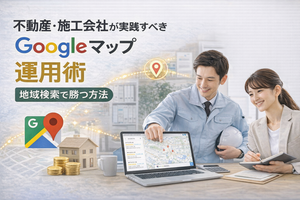 不動産・施工会社が実践すべきGoogleマップ運用術｜地域検索で勝つ方法