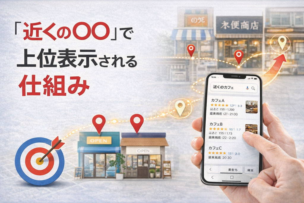 「近くの〇〇」で上位表示される仕組み｜地域集客を強化するMEO戦略