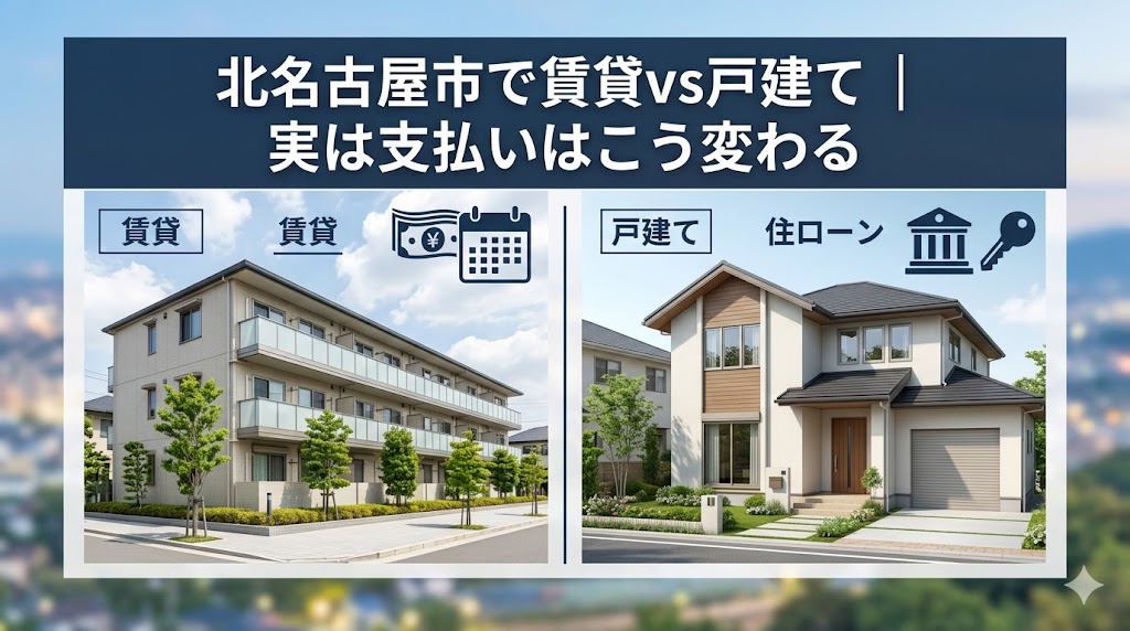 北名古屋市で賃貸vs戸建て｜実は支払いはこう変わる