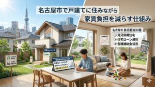 名古屋市で戸建てに住みながら家賃負担を減らす仕組み