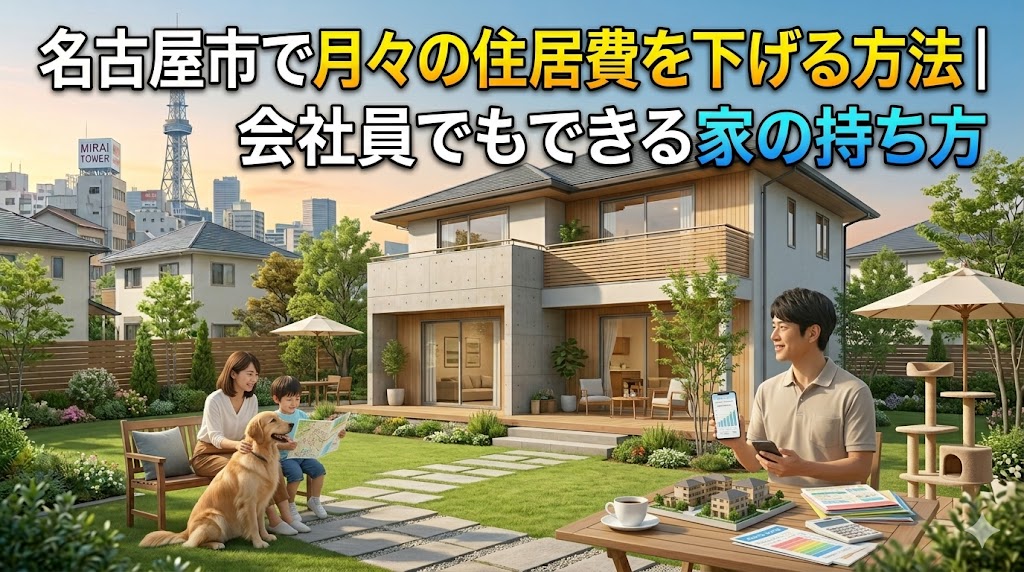 名古屋市で月々の住居費を下げる方法｜会社員でもできる家の持ち方