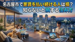 名古屋市で家賃を払い続ける人は損？知らないと損する住み方