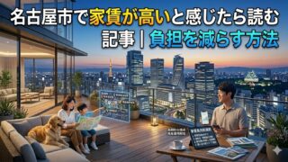 名古屋市で家賃が高いと感じたら読む記事｜負担を減らす方法