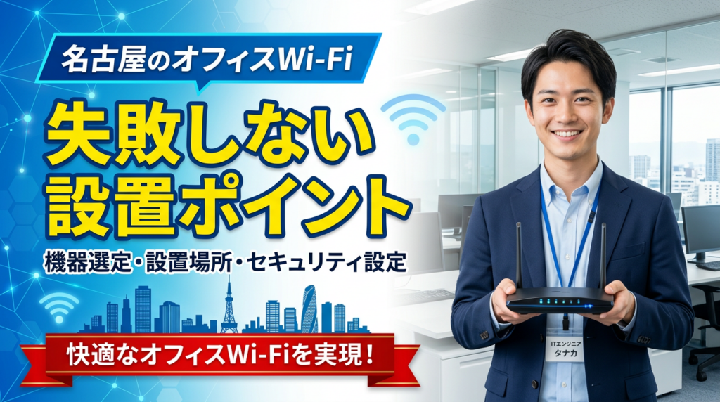 名古屋のオフィスWi-Fi設置で失敗しないポイント