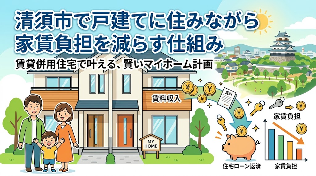 清須市で戸建てに住みながら家賃負担を減らす仕組み