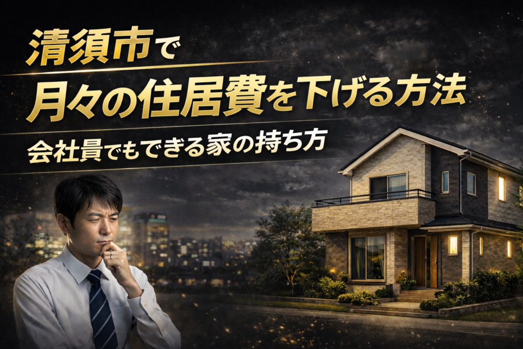 清須市で月々の住居費を下げる方法｜会社員でもできる家の持ち方