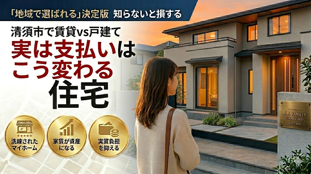 清須市で賃貸vs戸建て｜実は支払いはこう変わる