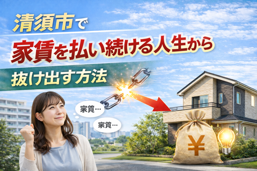 清須市で家賃を払い続ける人生から抜け出す方法