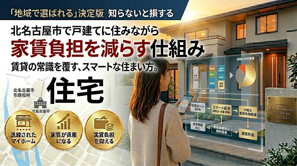 北名古屋市で戸建てに住みながら家賃負担を減らす仕組み