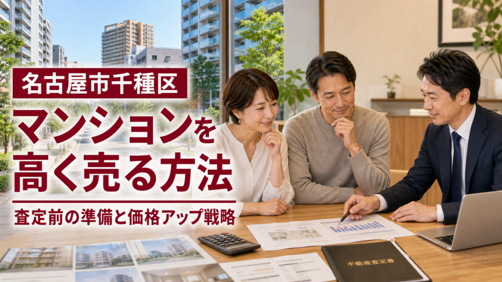 名古屋市千種区のマンションを高く売る方法｜査定前にやるべき準備と価格アップ戦略