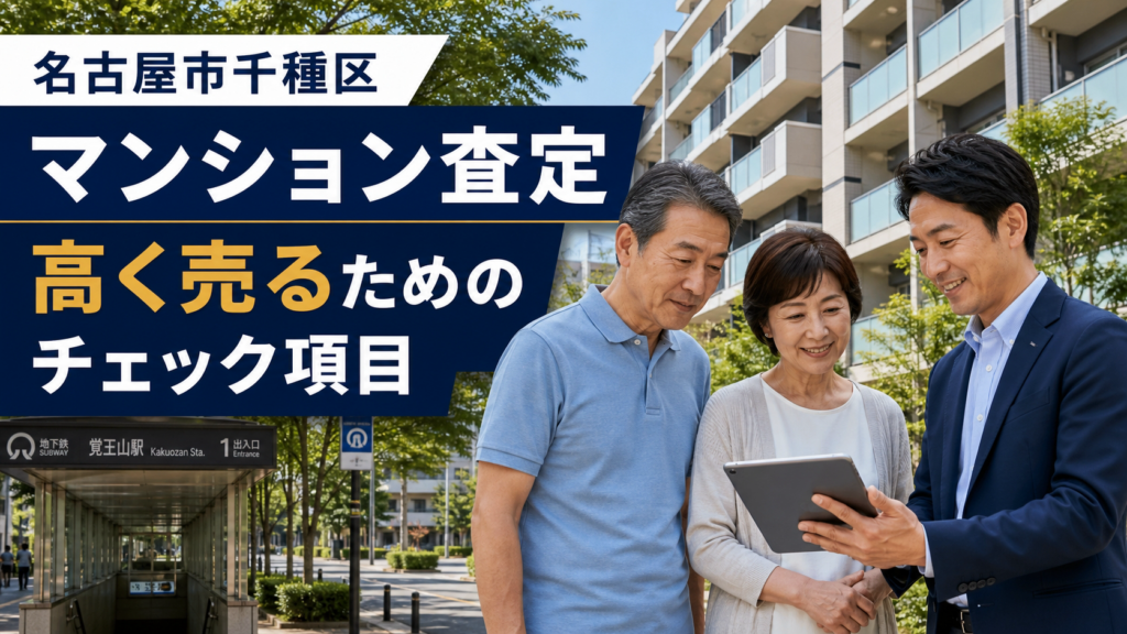 名古屋市千種区のマンション査定で価格が変わるポイントとは？高く売るためのチェック項目