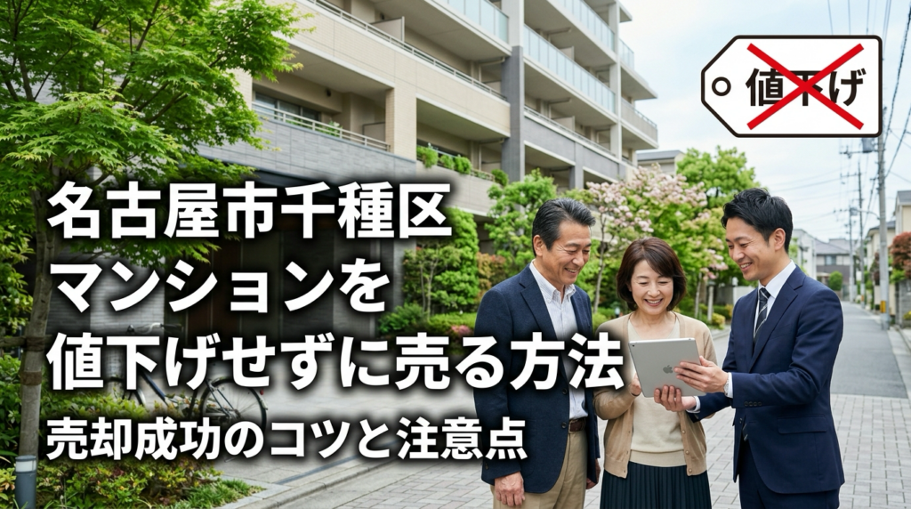 名古屋市千種区のマンションを値下げせずに売る方法｜売却成功のコツと注意点