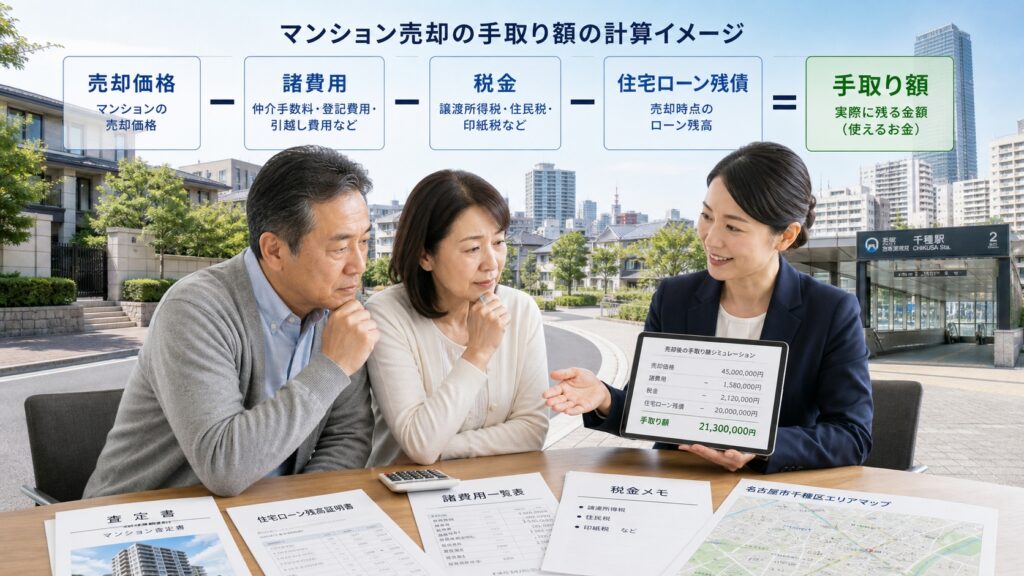 名古屋市千種区のマンション売却で手取りを最大化する方法｜税金・諸費用も解説