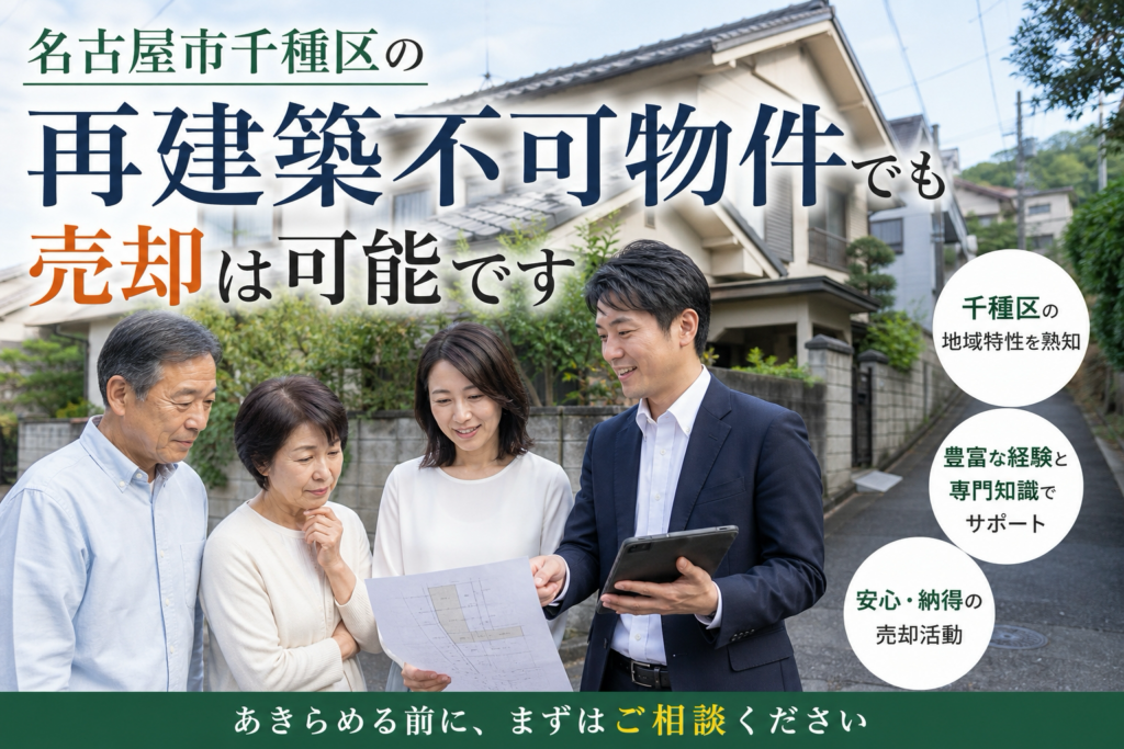 名古屋市千種区で再建築不可物件を売る方法｜売却のコツと注意点