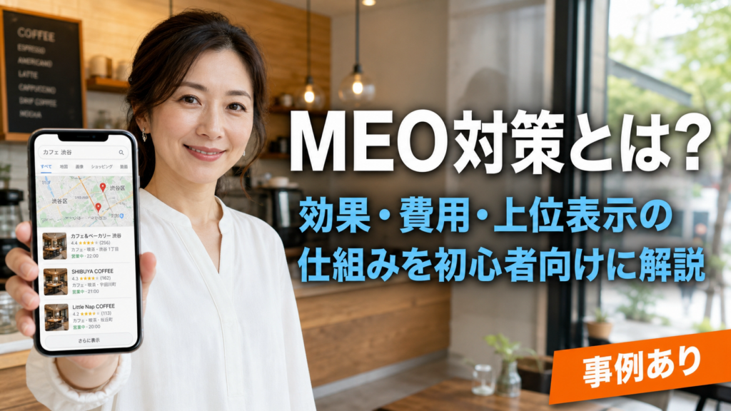 MEO対策とは？効果・費用・上位表示の仕組みを初心者向けに解説【事例あり】