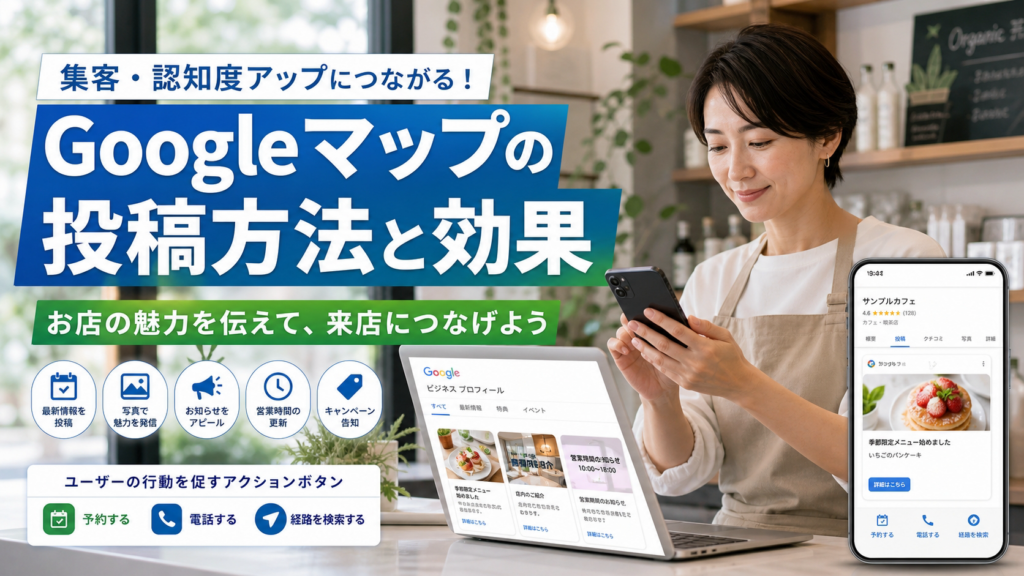 Googleマップ投稿のやり方と効果｜集客につながる更新頻度と内容とは