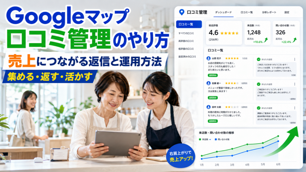 Googleマップ口コミ管理のやり方｜売上につながる返信と運用方法