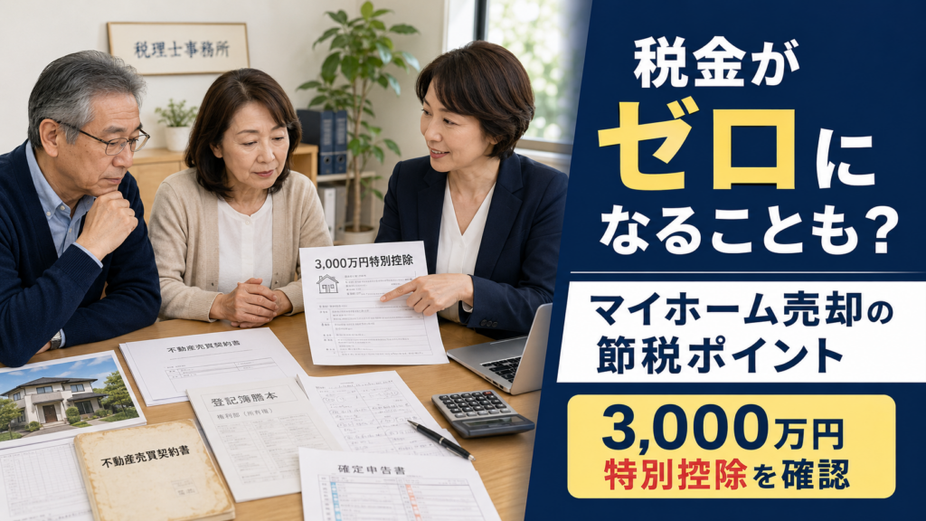 不動産売却で税金がゼロになることも？マイホーム売却・相続不動産で見落としたくない節税対策ポイント