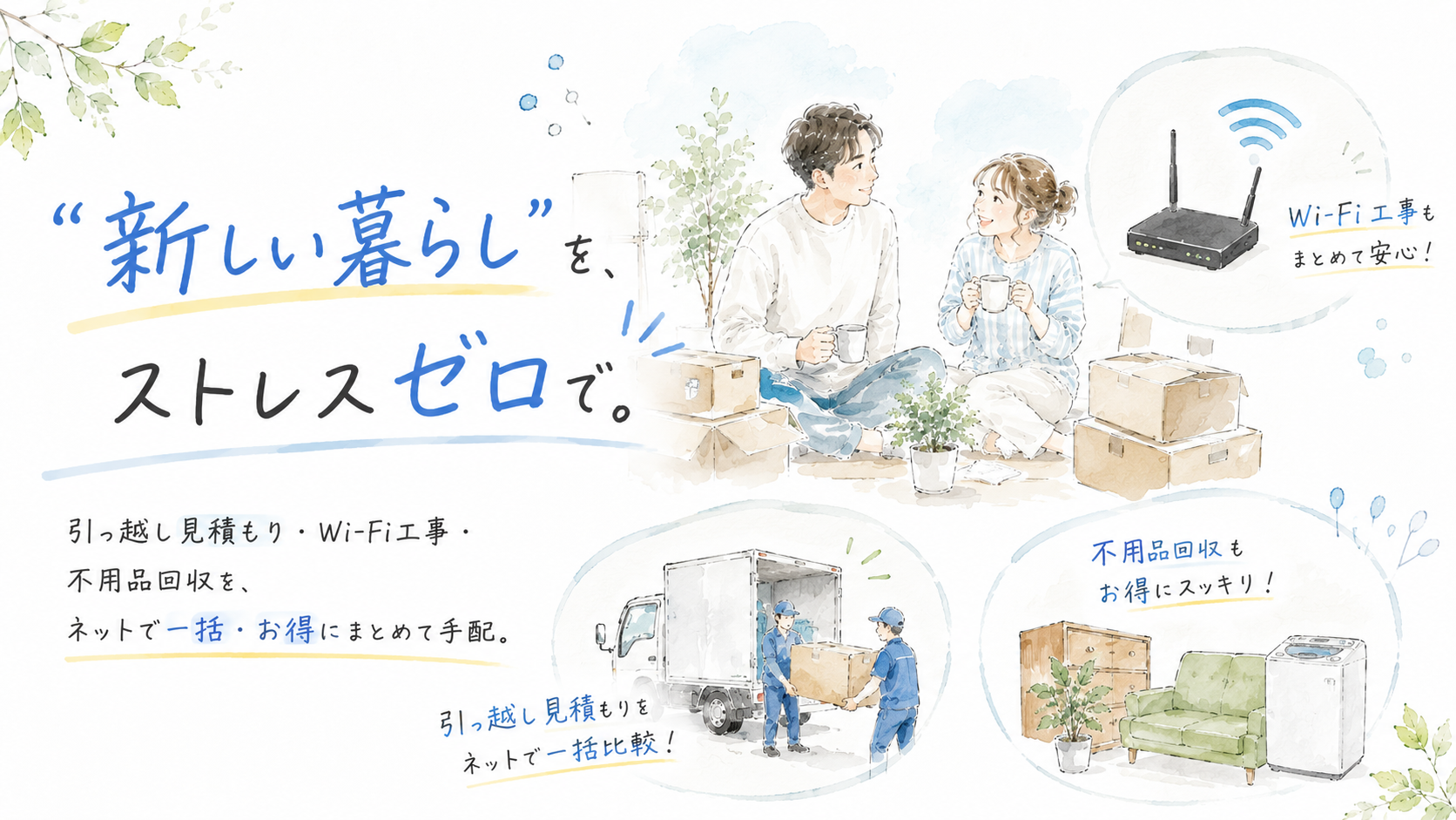 引っ越し・Wi-Fi工事・不用品回収|名古屋・愛知の新生活サポート|SUMULIFE