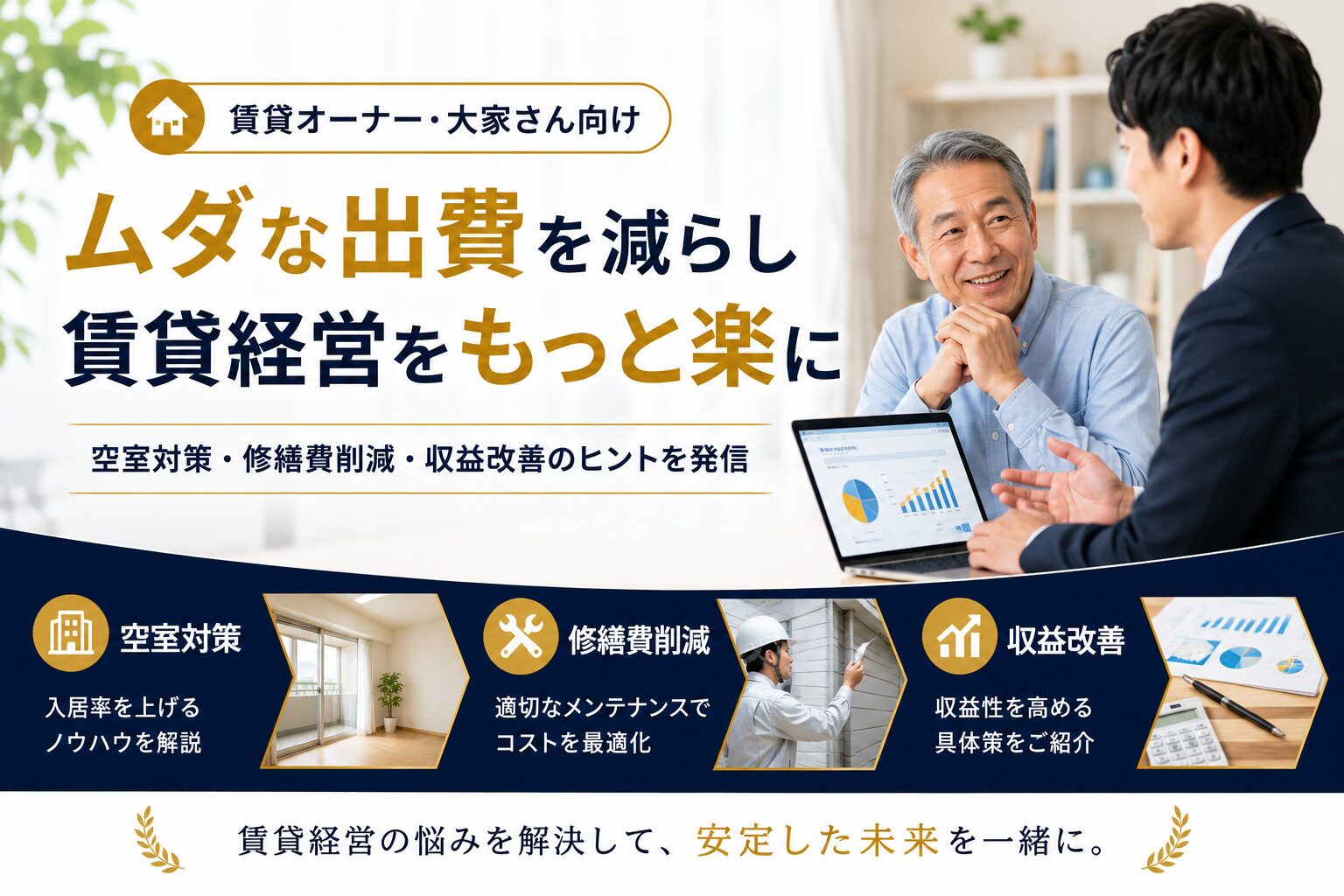 賃貸オーナー向け情報｜修繕費削減・入居者対応・相続・空き家活用