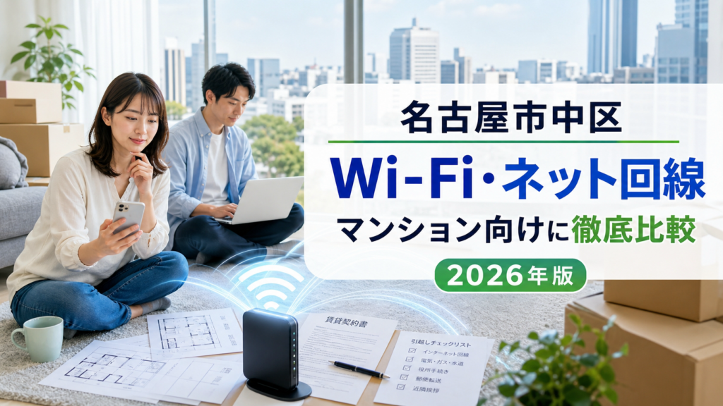【2026年版】名古屋市中区でおすすめのWi-Fi・ネット回線は？マンション向けに徹底比較